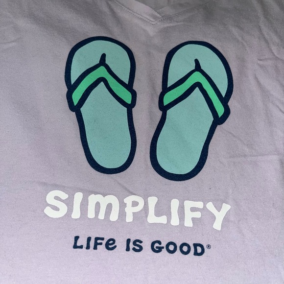 Life Is Good "Simplify" Lavender Pajamas - Picture 7 of 11